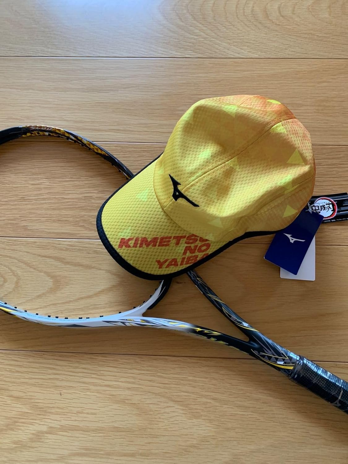 鬼滅』ラケット&キャップ 善逸 【40%OFF】【限定商品】【鬼滅の刃 ミズノ 鬼滅』ラケット&キャップ 善逸 【40%OFF】【限定商品】【鬼滅の刃 ミズノ